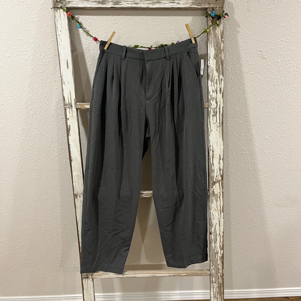 GAP Dark Gray Pleated Trousers